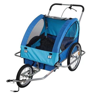 2021 Aluminium Bike Baby Trailer für Kinder 2 Halter MTB 14 'Vorderrad und 20' Hinterräder