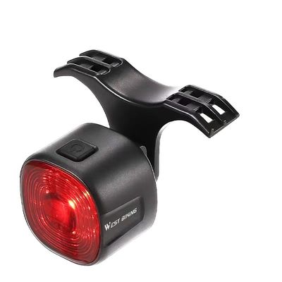 33*30*33mm WEST BIKING Fahrradbremslampe mit Dreh-LEDs und Typ-C-Ladung