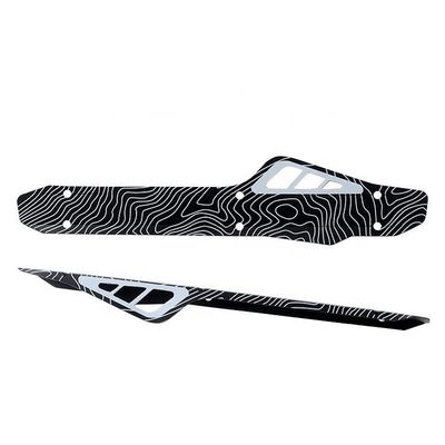 MTB Fahrradrahmen Kettenschutzschutz in Schwarz 26x6.3x0.07cm für Radfahren und Fahrräder