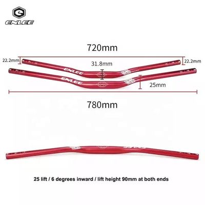 330g/353g Aluminiumlegierung Fahrradlenker 31,8*720/780mm für Mountainbike-Enthusiasten