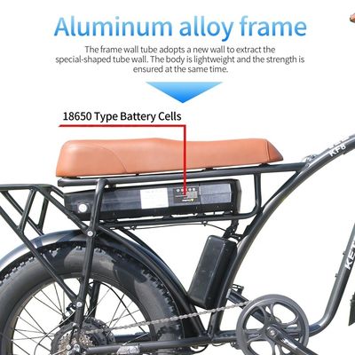 20-Zoll-Fettreifen-Elektrofahrrad mit 23AH Batteriekapazität und 7-Gang-Ausrüstung auf Lager in der EU