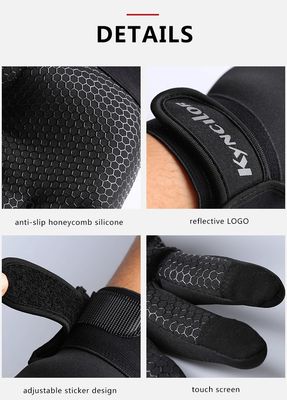 Schwarze Fahrradhandschuhe für Männer und Frauen
