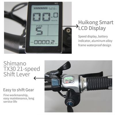 Aluminium-Legierungsrahmen 48V 13AH Lithiumbatterie Fettreifen Elektrofahrrad mit 1000W Motor