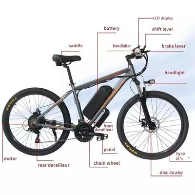 48V 18Ah Lithium-Batterie 1000W Motor 29&quot; Elektro Mountainbike mit 26*1,95 Reifenbreite