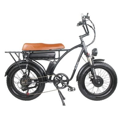 2000 Watt Dual-Motor-Elektrofahrrad mit Hinterhub-Motorposition und 3 Stunden Ladezeit