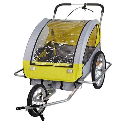 2021 Aluminium Bike Baby Trailer für Kinder 2 Halter MTB 14 'Vorderrad und 20' Hinterräder