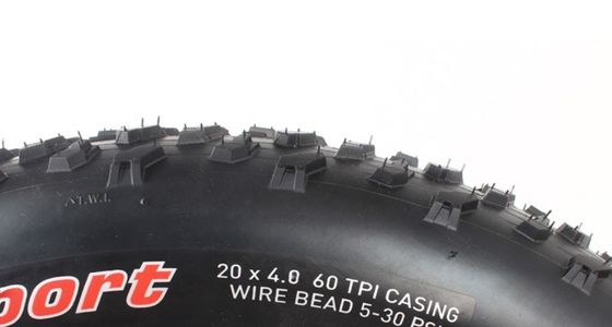 20x4.0 Snow Bike Schwarzes Fett Reifen Beach Bike Gummi Außeneifen für 12-20inches und 2 kg