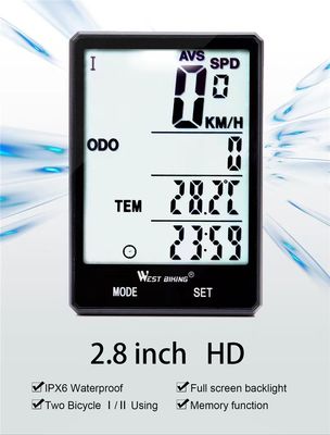 2.8 Zoll ABS Bike Computer für leichte Bewegung Sensor Wireless Speedometer von Inbike