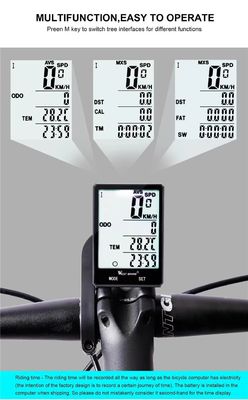 2.8 Zoll ABS Bike Computer für leichte Bewegung Sensor Wireless Speedometer von Inbike