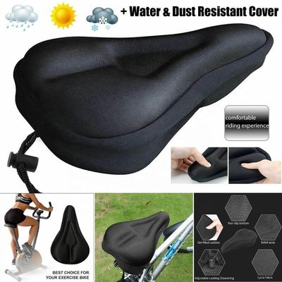 Atmungsaktive Silikon Fahrrad Sattel Soft Gel Pad Kissen Abdeckung für Mountainbike