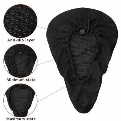 Atmungsaktive Silikon Fahrrad Sattel Soft Gel Pad Kissen Abdeckung für Mountainbike