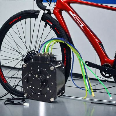 60V 26&quot; Gleichspannungsbrustloser, wassergekühlter, synchroner Dreiphasenmotor für Elektrohybridfahrräder