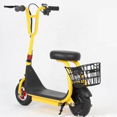 8 Zoll Elektroroller mit Korb und Sitz Maximalgeschwindigkeit 15 km/h Reichweite pro Ladung 8-10 km