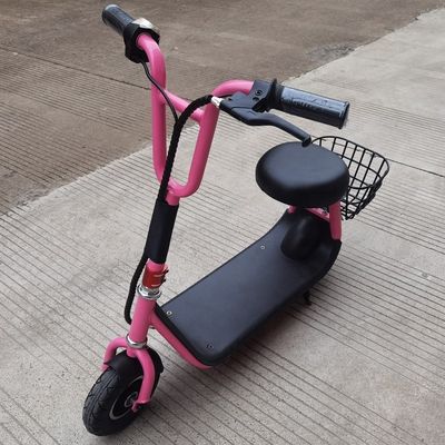 8 Zoll Elektroroller mit Korb und Sitz Maximalgeschwindigkeit 15 km/h Reichweite pro Ladung 8-10 km