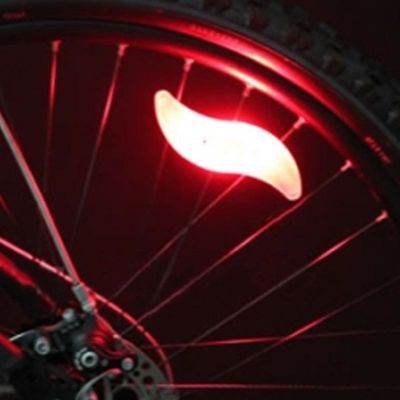 1 x Knopfbatteriebetriebene JWA Silicone Bike Light Frame für farbenfrohes und lustiges Radfahren