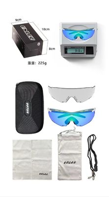 Drucken Sie das Logo des Kunden Unisex anpassbares Rimmel Radbrille Farbveränderliche Brille