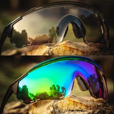 Drucken Sie das Logo des Kunden Unisex anpassbares Rimmel Radbrille Farbveränderliche Brille