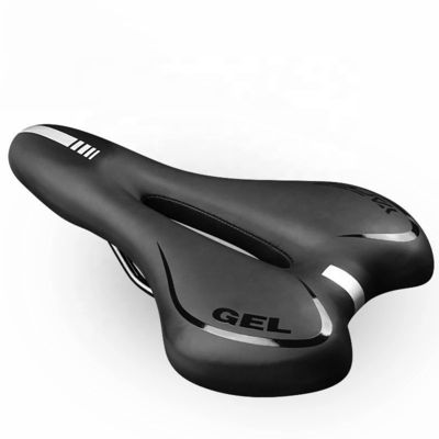 Bequeme, stoßfeste Fahrradsattel mit Silikonkissen und PU-Lederoberfläche