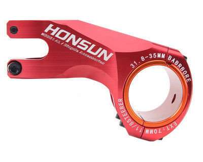 Rot 2021 MTB Farbenfrohe Stammlegierung 31.8/35*70mm 17 Grad für XC AM Road Bike Handlebar