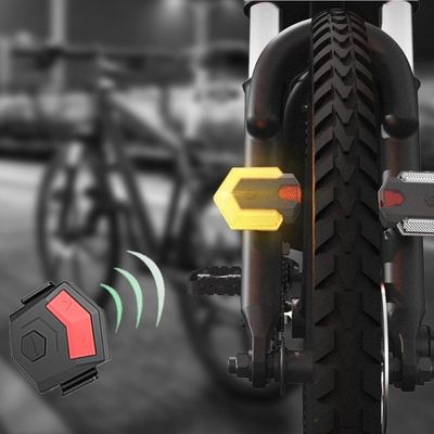Wireless Fernbedienung LED-Richtungsanzeiger Fahrrad Warnlicht für Pendler