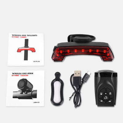 Auf Ihrem Fahrrad bleiben Sie sicher mit intelligenter USB-Hinterleuchte und drahtloser Fernbedienung