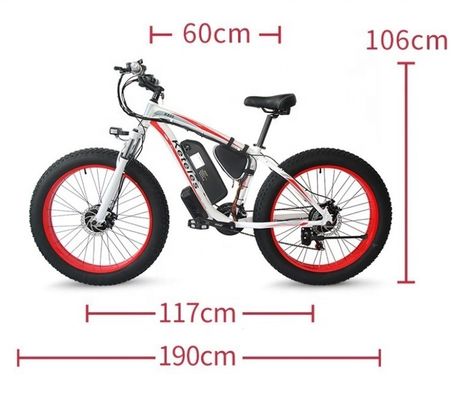 2000W Elektrofahrrad mit 21AH Lithium-Batterie und 26x4.0 Zoll Fettreifen im EU-Lager