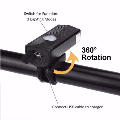 Vorderlicht Rücklicht USB LED Wiederaufladbares Fahrrad Fahrrad Lichtsatz für Mountain Cycle