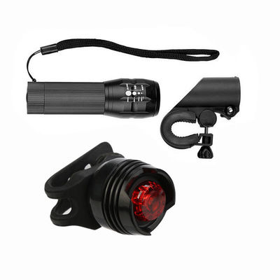 3 in 1 USB Wiederaufladbare LED Wasserdicht Superhell Zoom Scheinwerfer Hinterlicht 50g Gewicht