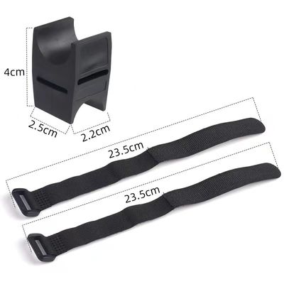 Schwarze Fahrrad LED-Torche Rotation Halter Taschenlampe Stand für 28-40mm Fahrrad Licht