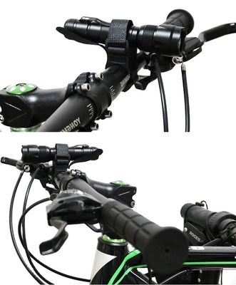 Schwarze Fahrrad LED-Torche Rotation Halter Taschenlampe Stand für 28-40mm Fahrrad Licht