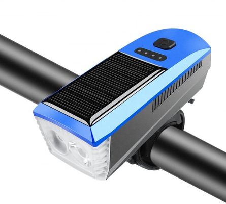 Blaue Solar- und USB-Ladelei 2000mAh Frontlicht für MTB-Radradfahren