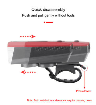 Blaue Solar- und USB-Ladelei 2000mAh Frontlicht für MTB-Radradfahren
