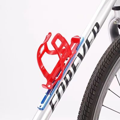 Silberner Fahrradflaschenhalter mit verstellbarem Adapter für Fahrradflaschen aus Legierung