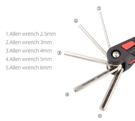 18-in-1-Tool-Set für Fahrradreparatur Hexagon Schraubendreher Schraubenschlüssel Hex Spoke Kette Entfernung Werkzeug Essential Bike 280g