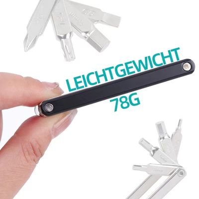 Verbessern Sie Ihr Fahrrad mit unserem Silber-Multi-Funktions-Sechseckenschraubenzieher- und Schlüssel-Set