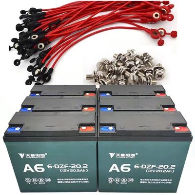 12V20.2Ah 6-DZF-20.2 Trocken aufgeladen versiegelte GEL-Blei-Säure-Batterie für elektrisches Skateboard