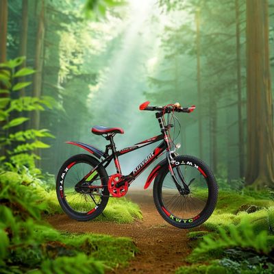 Kinder Mountainbike 18/20/22/24inches Einzelgeschwindigkeit und 7-Geschwindigkeits-Hochkohlenstoffstahl für Jungen und Mädchen
