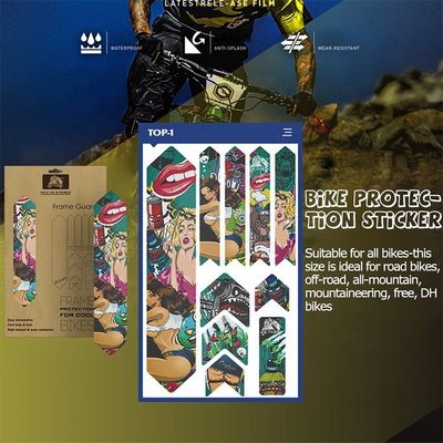 PVC-Radsticker für rutschfeste MTB-Rahmen-Schutz und maßgeschneidertes Design von Straßenrädern