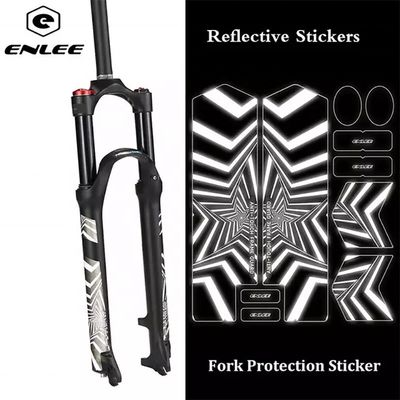 2021 ENLEE Reflective Fork Aufkleber MTB Road Bike/Scooter 3D Schutzfilm Fahrradzubehör