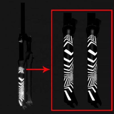 2021 ENLEE Reflective Fork Aufkleber MTB Road Bike/Scooter 3D Schutzfilm Fahrradzubehör
