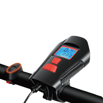 Schwarzes USB-Ladegerät Fahrrad Frontlicht Taschenlampe Lenker Fahrradkopf Licht Geschwindigkeitsmesser Lcd-Bildschirm