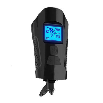 Schwarzes USB-Ladegerät Fahrrad Frontlicht Taschenlampe Lenker Fahrradkopf Licht Geschwindigkeitsmesser Lcd-Bildschirm