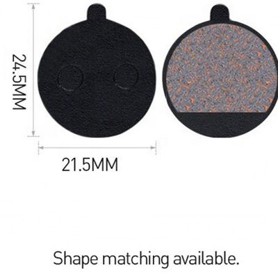35x30.5mm Rotmetall-Bremspad für Harz-MTB-Fahrräder
