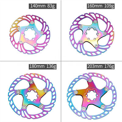 BMX RAINBOW 2021 Full CNC Road Bike Bremsscheibe 140/160/180/203mm Schnelle Abkühlung