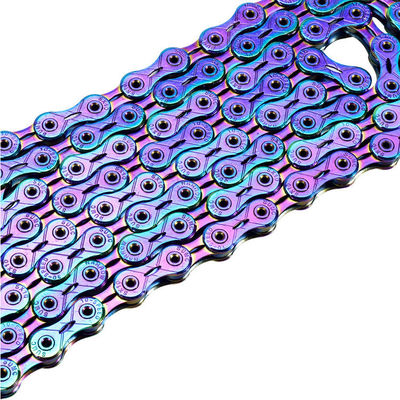 Full Hollow Edelstahl Fahrradkette für 2021 SUMC 9/10/11/12 Speed Rainbow Bike