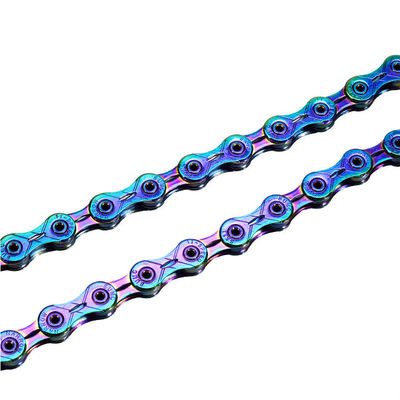 Full Hollow Edelstahl Fahrradkette für 2021 SUMC 9/10/11/12 Speed Rainbow Bike