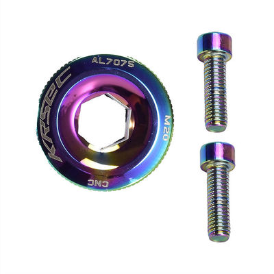 Kategorie CRANK 2021 Farbenfrohe Aluminium-Fahrradteile M18/M20 MTB Crankset Cover Schraube
