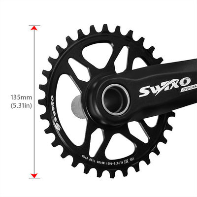 Mountainbike Unterhalter-Krankset mit 170 mm Kurbelarm und 32/34/36/38T Kettenrad