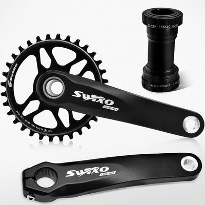 Mountainbike Unterhalter-Krankset mit 170 mm Kurbelarm und 32/34/36/38T Kettenrad
