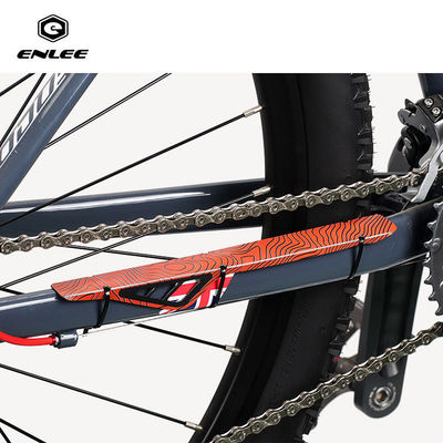 MTB Fahrradrahmen Kettenschutzschutz in Schwarz 26x6.3x0.07cm für Radfahren und Fahrräder